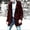 Wine, variant on AOOCHASLIY Thanksgiving Day Men Tops Single-breasted Jocket Zipper Plu Warm Cotton-padded Jacket Long Stand Collar Solid Color Men Long Sleeve Hooded Casual Outwear Jackets