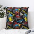 thumbnail image 6 of Rateoe Monster Car Pattern Throw Pillow Cover Premium Pillow Stuffer Sham Square for Decorative Cushion Bed Couch Sofa(Pillow insert not included), 6 of 8