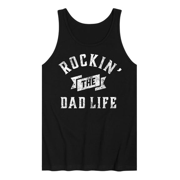 Instant Message - Rockin Dad Life - Father's Day Gift - Men's Jersey Tank Top