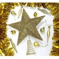 thumbnail image 2 of Gold Christmas Topper Glitter Star Christmas Decor Home decor Tree Topper, 2 of 8