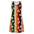 thumbnail image 4 of Ailaofu Women's Casual Boho Beach Floral Nightgown - Summer Sleeveless Tank Sleep Dress, 4 of 7