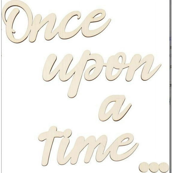 Wooden Sign Once upon a time Bedroom Home Wall Decor Wooden Props