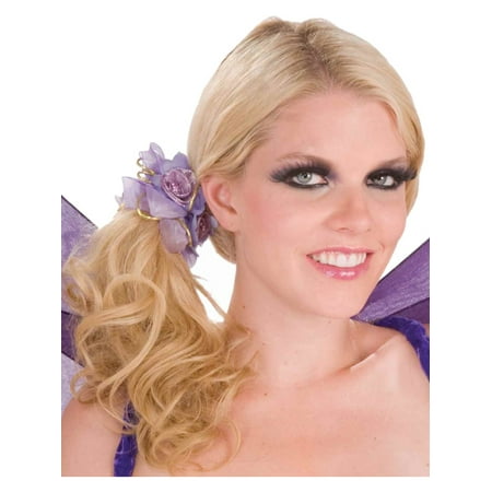 Purple Flower Pixie Fairy Costume Accessory Bracelet Anklet Hair