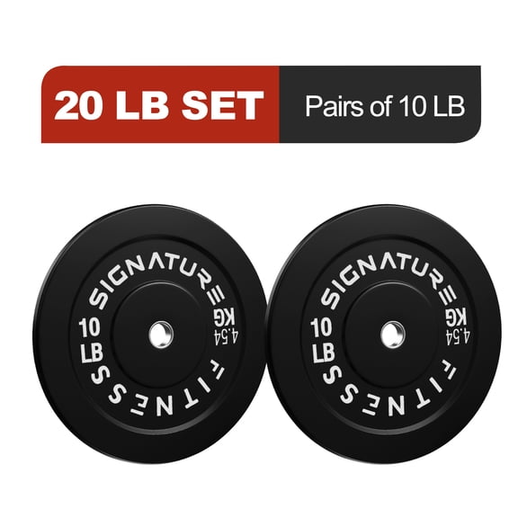 FlexWave Olympic Rubber Bumper Plates Set, 2-Inch Weight Plates, 20LB–350LB Options for Powerlifting, Cross Training & Home Gym Workout
