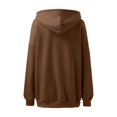 thumbnail image 5 of XINXIAOO Womens Hoodies Long Sleeve Pullover Hoodies for Women Cozy Sweatshirts for Women Brown Sweatshirt Fall Clothes Women Teen Clothing, 5 of 5
