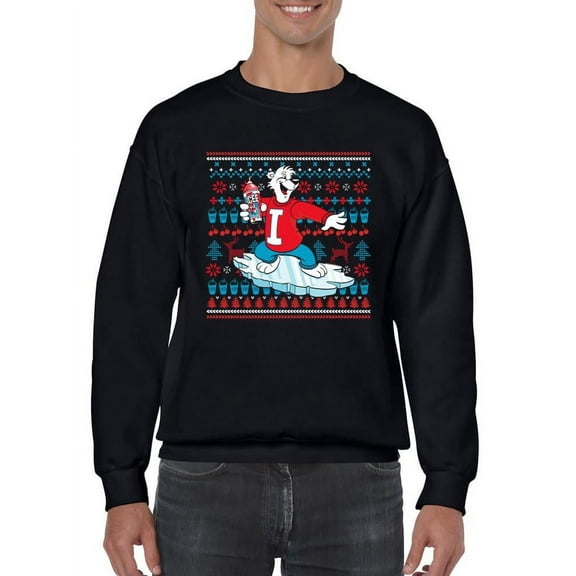 Polar-Bear Holiday Sweater - Festive ICEE Vibes Men's Sweatshirt
