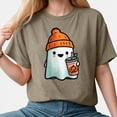 thumbnail image 4 of Godom Womens Funny Pumpkin Printed Shirts Halloween Short Sleeve Graphic Tees Fall T-Shirts Tops, 4 of 7