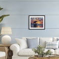 thumbnail image 2 of Sunset Surf Elephant Black Framed Print Under Glass, design by Ziwei Li, 2 of 10