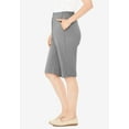 thumbnail image 3 of Woman Within Plus Size 7-Day Knit Bermuda Shorts, 3 of 6