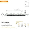thumbnail image 3 of Melucee 6-Light Black Bathroom Vanity Light, Modern Vanity Lighting Fixture for Bathroom Bedroom Wall Sconces with Clear Glass Shade, 3 of 6