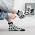 thumbnail image 2 of Fuzoiu Graduation Hats Print Adult Socks, Crew Moisture-wicking Socks, Unisex Cushion Crew Socks,Casual Sports Ankle Socks, 2 of 7
