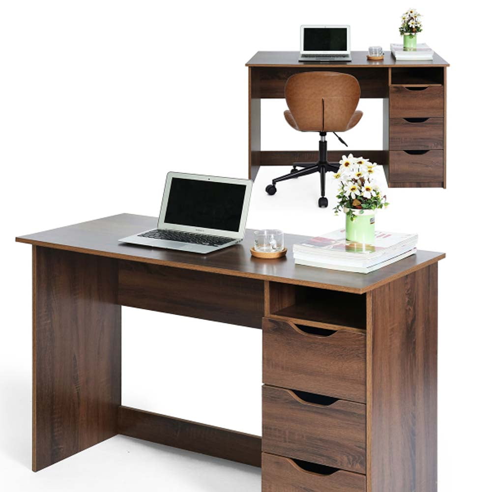 Topcobe Computer Desk With Storage Large Work Desk With 3 Draws