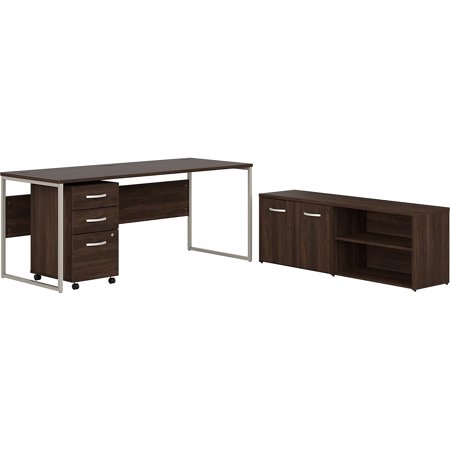UPC: 0042976187286 | Bush Business Furniture Hybrid 72  W Computer Table Desk with Storage and Mobile File Cabinet Bundle