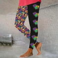 thumbnail image 2 of BiZtdJrK Sale of The Day Mardi Gras Leggings for Women 2025 Carnival Fancy Mask Printed Holiday Tights Gym Casual High Waisted Yoga Pants Outdoor Full Length Running Leggings Multicolor S, 2 of 5