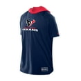 thumbnail image 2 of Men's New Era  Navy Houston Texans Combine Authentic Hooded Raglan Short-Sleeve T-Shirt, 2 of 5