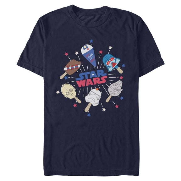 Mens Star Wars Red White and Popsicles T Shirt