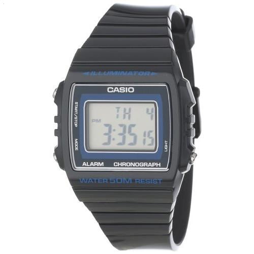 Casio W215H8A Unisex Classic Glossy Grey Resin Band Digital