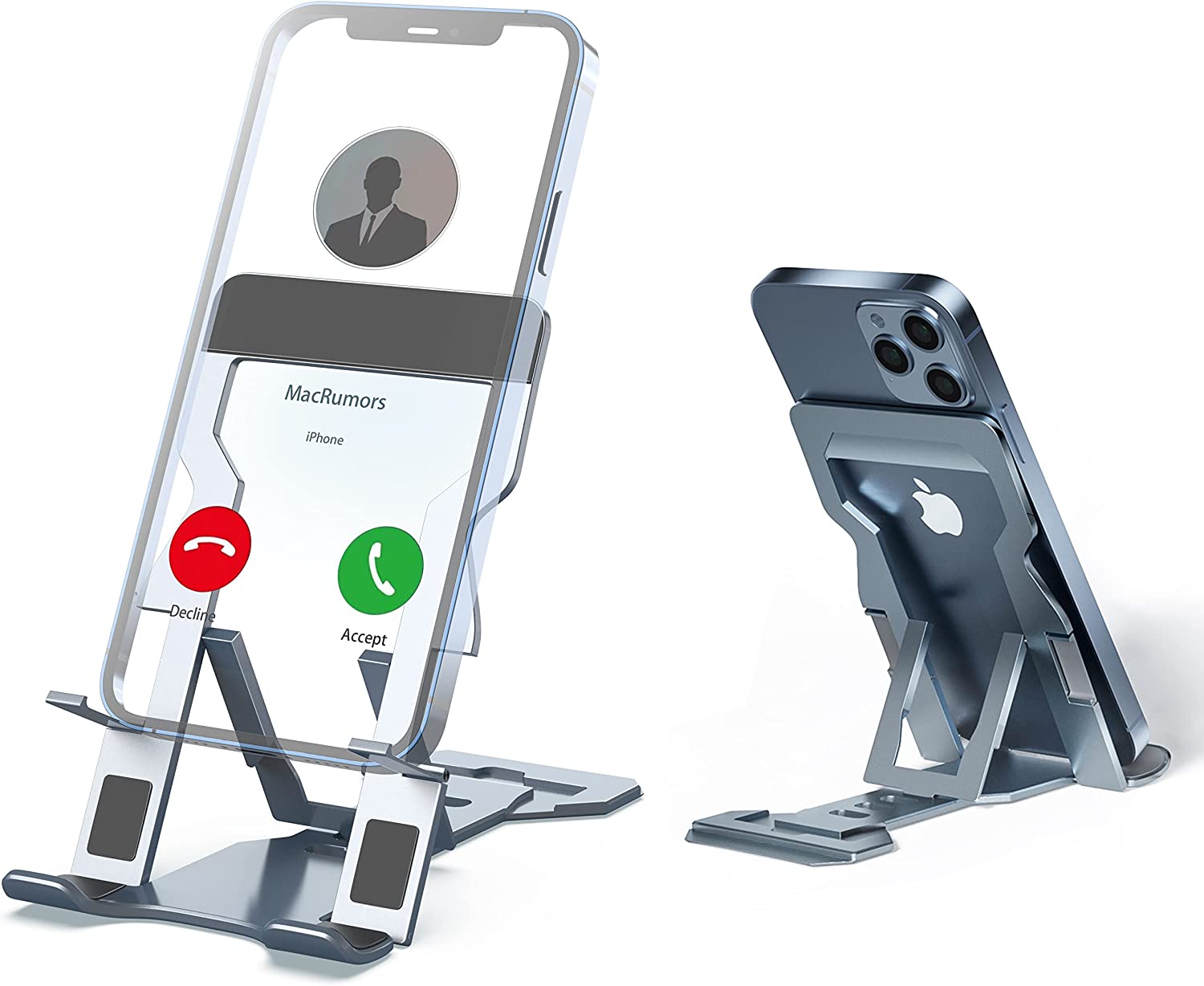 Portable Folding Phone Stand, Aluminum Desk Phone Stand, Phone Stand