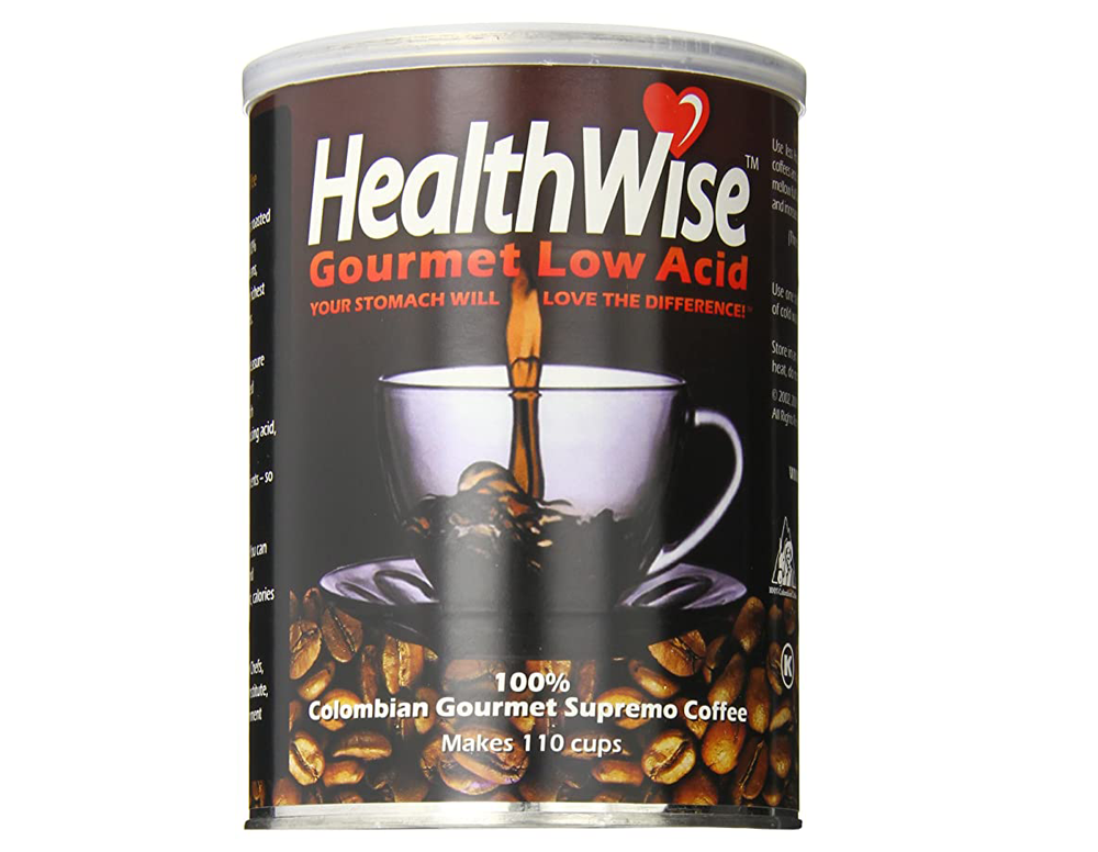 HealthWise Low Acid 100% Colombian Gourmet Supremo Decaf Ground Coffee - Smooth & Easy On Stomach 7 thumbnail image