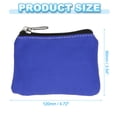thumbnail image 2 of Uxcell 3.54" x 4.72" Coin Purse Pouch, Change Purses Small Organizer Bags with Zipper Canvas for Home, Blue, 2 of 6