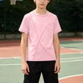 thumbnail image 6 of DAETIROS Boys Quick Dry Athletic Shirts Short Sleeve Crew Neck Workout T-Shirt Cooling Lightweight Sporty Summer Tee, 6 of 8