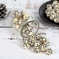 thumbnail image 4 of 100 piezas de cuentas de madera de leopardo, cuentas de madera de 16 mm pintadas con leopardo personalizadas, cuentas de madera pulidas sueltas redondas para coronas, decoración del hogar, f, 4 of 5