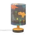 thumbnail image 2 of Collection Cute Cartoon Dinosaurs Bedside Table Lamp LED Warm Lights with USB Charging Port Retro Cylinder Desk Lamps for Bedroom Living Room Office Coffee Bar Decoration, 2 of 7