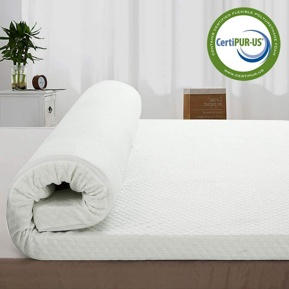 3 Inch Cool Gel Memory Foam Mattress Topper King Size Bed,Removable