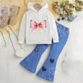 thumbnail image 2 of Gibobby Girls Clothes 3T Girls 2PCS Fall Winter Outfits Set Toddler Girls Long Sleeve Top Pants Set(5-6 Years,I), 2 of 4