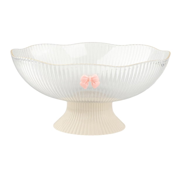Cuenco para servir frutas con pedestal, cesta para frutas con base alta, elegante soporte para platos, almacenamiento Blanco