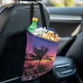 thumbnail image 4 of Yuyamidu Coconut Tree Car Trash Bag Sunset Car Storage Bag Portable Car Rubbish Bag for Back Seat, Headrest Car Accessory Reusable Auto Garbage Holder, 4 of 7