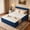Blue, variant on Vcatnet 16.7" Twin Size Bed with Mattress and Frame, 2-in-1 Corduroy Platform Cloud Bed, No Assembly Bed and Mattress with Headboard, Blue