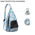 thumbnail image 2 of Waterproof Hiking Backpack Sling Bag for Women – Lightweight Crossbody Chest Bag for Travel, Outdoor & Everyday Use – Boho Daisy Floral Vintage Design, 2 of 4