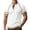 White, variant on Hrsba T Shirts for Men Multi Color Beach Wide Neck Button Pocket Short Sleeve Crew Neck Top Summer Fashion Style for Outdoor Use