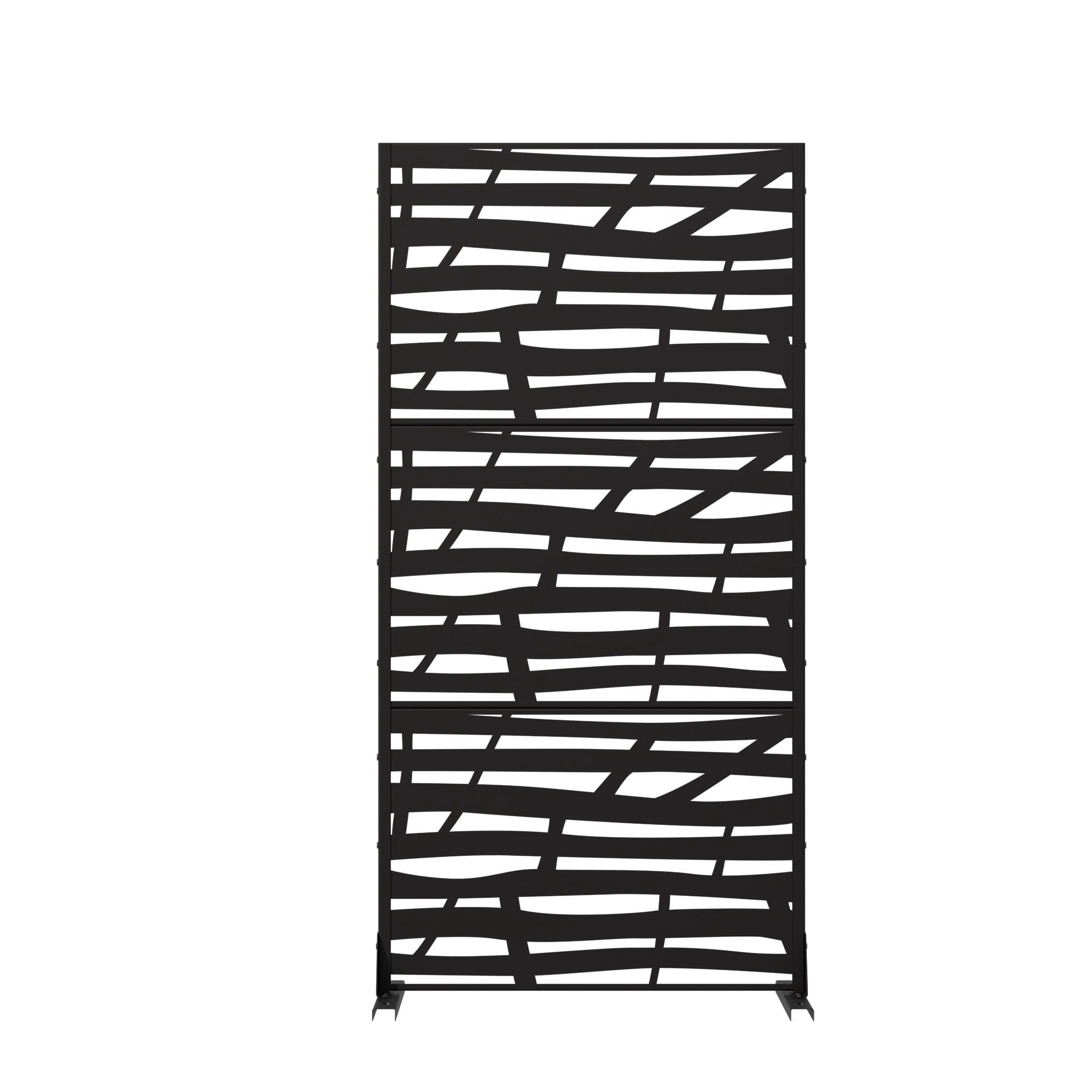 MAYEERTY 72*35in Outdoor Privacy Screen, UV Resistant Metal Privacy Fence, Privacy Panel for Patio, Balcony, Backyard, Garden
