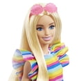 thumbnail image 3 of Barbie Doll, Kids Toys and Gifts, Blonde with Braces and Rainbow Dress, Fashionistas, Clothes and Accessories Barbie -, 3 of 3