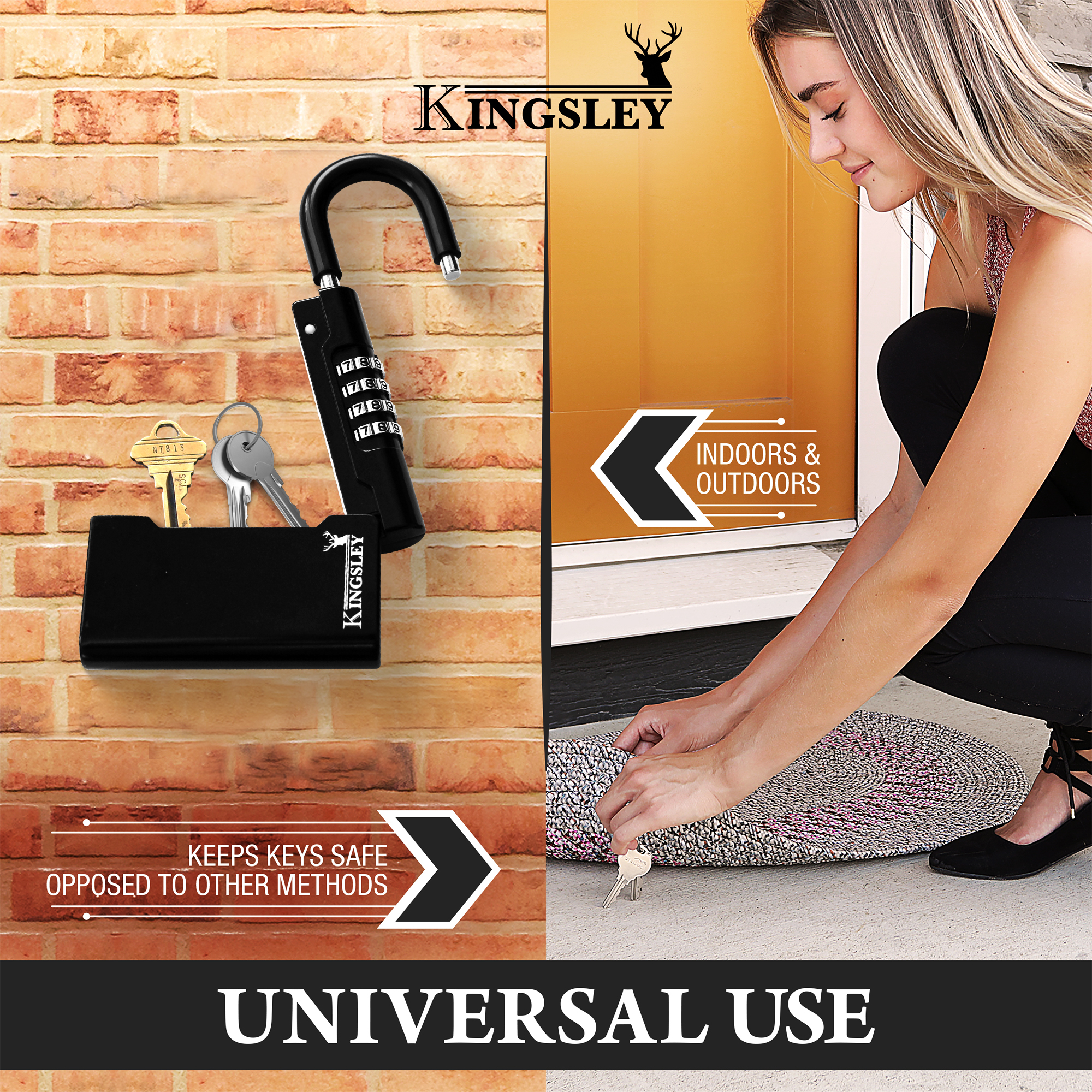 Kingsley Guard-a-Key Lockbox with Combination Lock photo 6