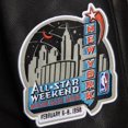 thumbnail image 7 of Men's Mitchell & Ness  Black New York Knicks Hardwood Classics Blackout Collection Full-Snap Varsity Jacket, 7 of 7