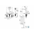 thumbnail image 4 of Ultra Faucets UF65343 Brushed Nickel 2-Handle Twist Roman Faucet with Hand Shower, 4 of 4