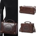 thumbnail image 2 of Steampunk Messengers Bag,Adjustabl Shoulder Bag,Vintage Satchels Bag Briefcases Pu Leather Crossbody Bag for Womens, 2 of 8