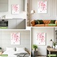 thumbnail image 6 of Canvas Wall Art, Pink Flowers Butterfly Framed Canvas Prints for Bedroom Living Room, Watercolor Spring Botanical Branch Gallery Wrapped Wall Decor for Home Office, Gifts, 12"x18" Ship Next Day, 6 of 6
