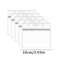 thumbnail image 2 of Plertrvy-4.7X4.7X0.4In Badge Holder Waterproof Card Pvc Transparent Soft Card Holder-10Pcs Card Sleeve Card Pvc Transparent Soft Card Sleeve Exhibition Card Work Card Student Card Sleeve Lanyard-Clear, 2 of 3