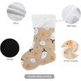 thumbnail image 6 of Coolnut Halloween Ghost Pumpkin Christmas Stocking 2PCS, Large Fireplace Xmas Hanging Stockings with Plush Cuff for Family Holiday Party Decorations, 17.71"x 12.20", 6 of 7