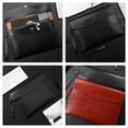 thumbnail image 4 of Homoyoyo Document Pouch Negro De PU Resistente Con Gran Capacidad Para Almacenamiento De Documentos A4, 4 of 8