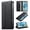 Black, variant on Leather For iPhone 17 Pro Max Case【RFID Blocking】Wire Pressing Process Flip Wallet Leather Case With Card Holder Magnetic Closure Phone Cases Cover,Black,For iPhone 17 Pro Max