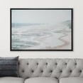 thumbnail image 5 of PixonSign Framed Canvas Print Wall Art Misty Fog Coastal Beach Shore Nature Wilderness Illustrations Fine Art Decorative Farmhouse/Country Relax/Calm/Cozy Multicolor Zen for Bedroom - 24"x36" Black, 5 of 5