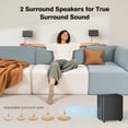 thumbnail image 6 of Miroir 5.1 Sound Bar for TV with Dolby Atmos, Wireless Subwoofer, Surround Sound, HDMI ARC, Bluetooth, 6 of 7