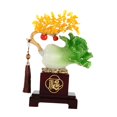 thumbnail image 2 of Estatua De Repollo Decoración China Fengshui 9,4x4,3x13 Pulgadas Para Escritorio De Oficina, 2 of 9