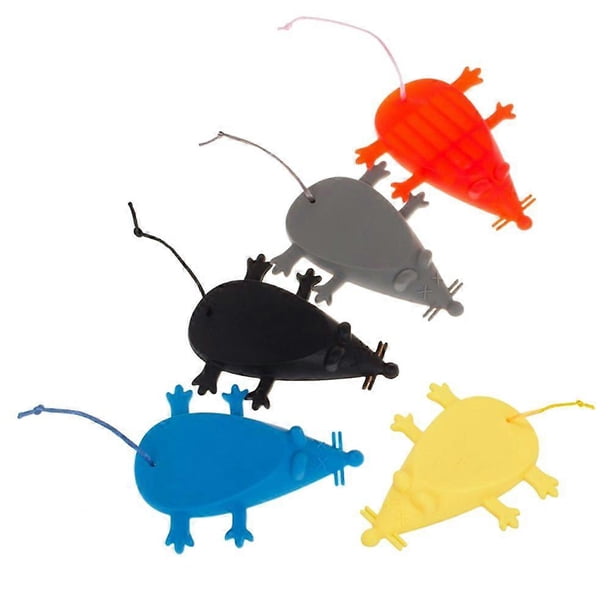 5pcs Mouse Door Stopper Door Stop Wedge Baby Safety Products Cartoon Windproof Silicone Door Bottom Door Stopper (Color Random)