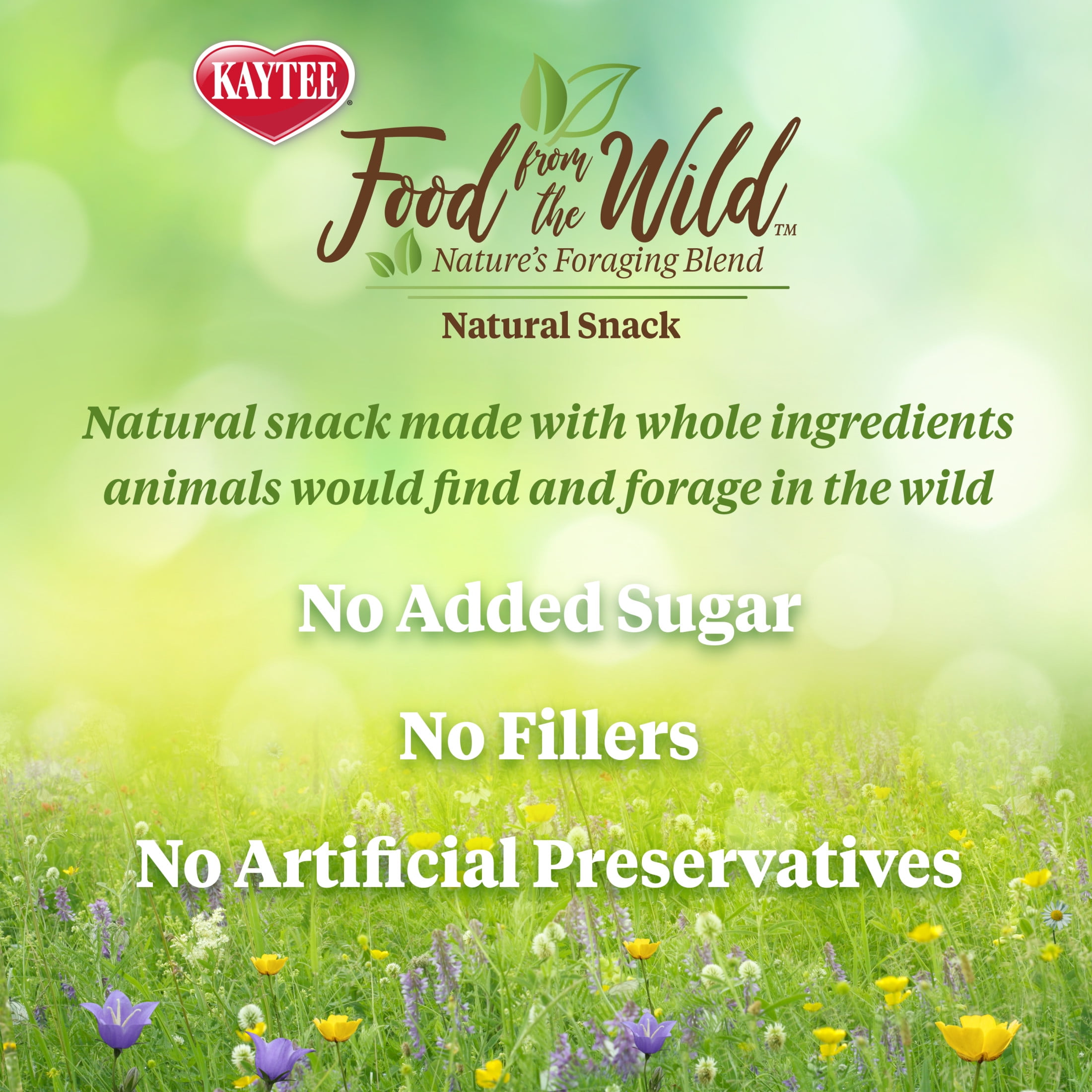 (2 pack) Kaytee Food From the Wild Natural Snack, Treat for Hamsters and Gerbils, 2 Ounces